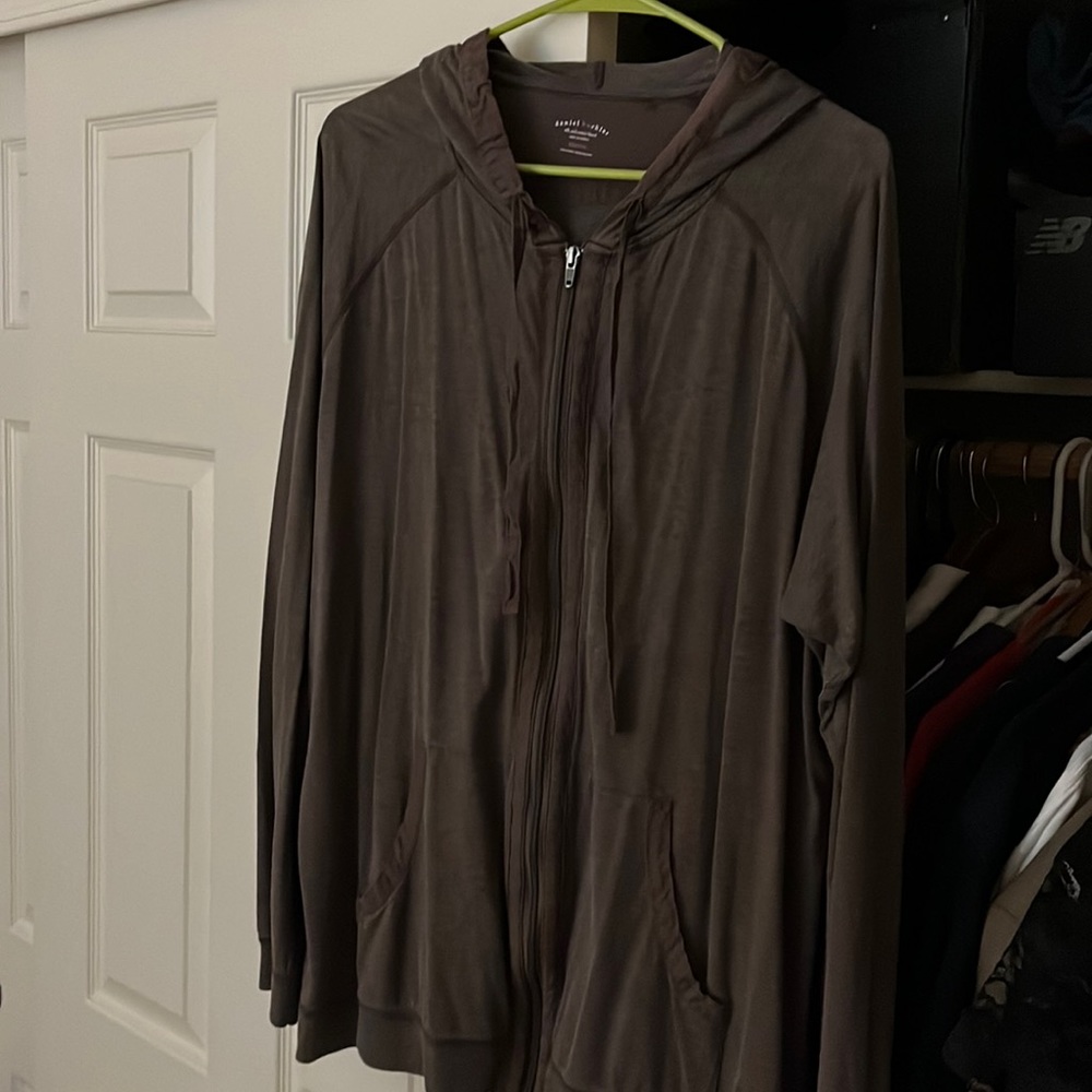 Mens 2X light weight zip hoodie